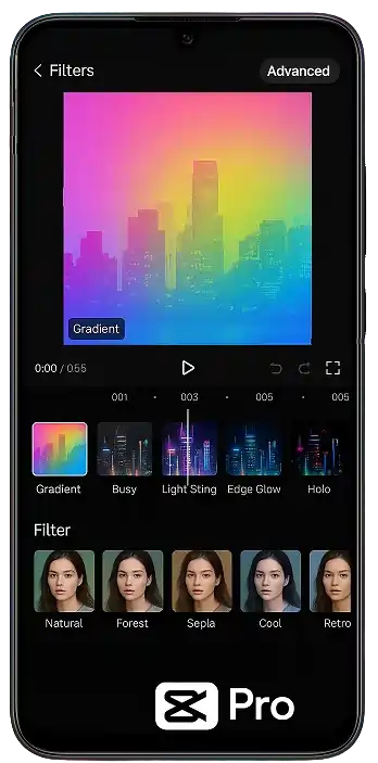 Advanced filters and effects